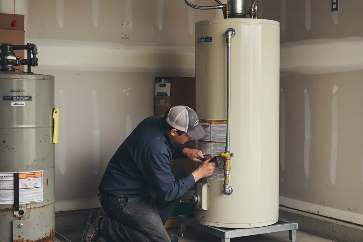 Water heater and shutoff valve replacement in Atlanta
