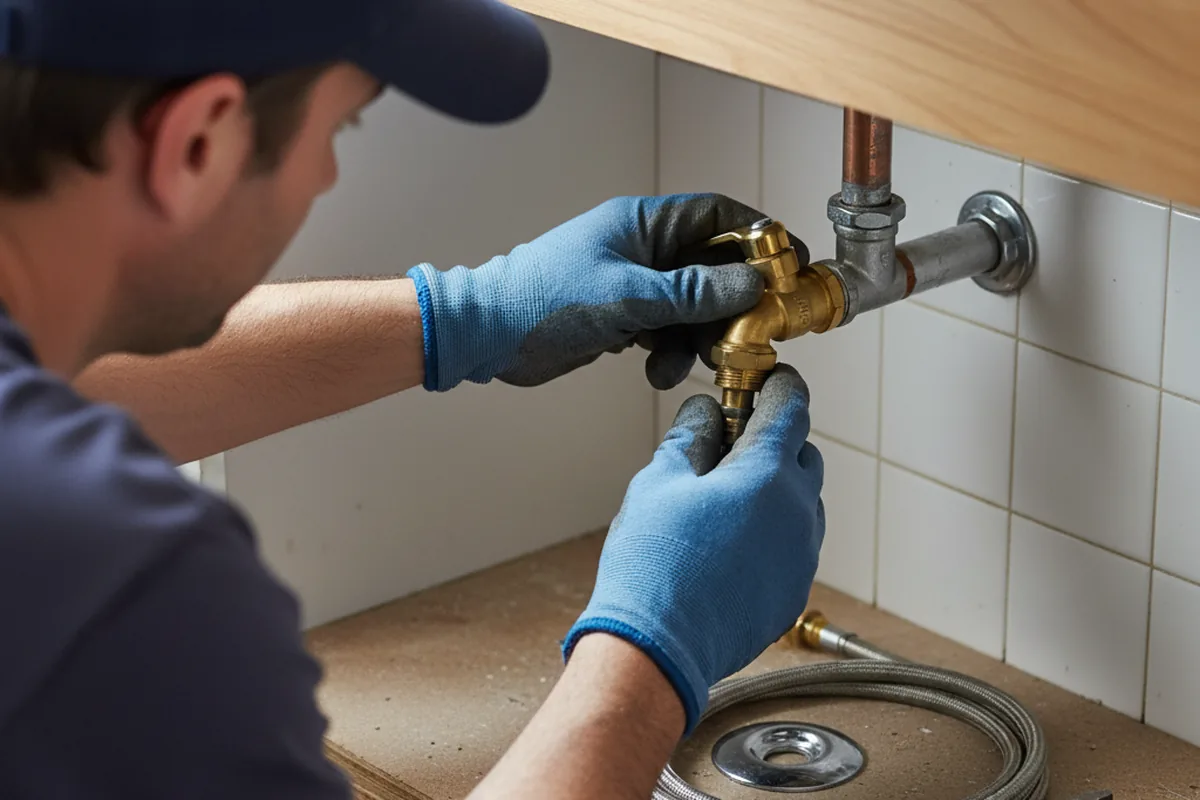 Shutoff valve and fitting work during Faucet and Fixture Repair in Atlanta